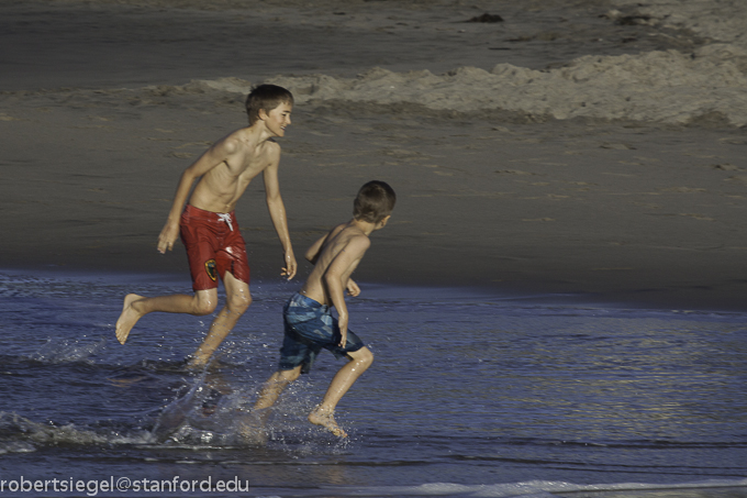 boys on the beach